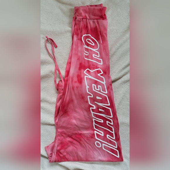 Mens Red Tie Dye Kool Aid Sweatpants - Picture 4 of 14